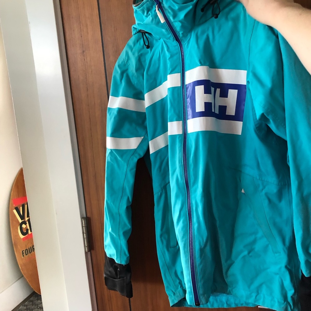 SOLD Helly Hansen Teal sailing jacket